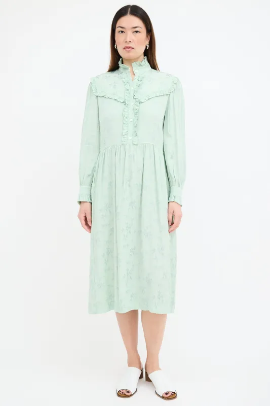 Floral Luna Ruffle Dress made by Raquel Allegra