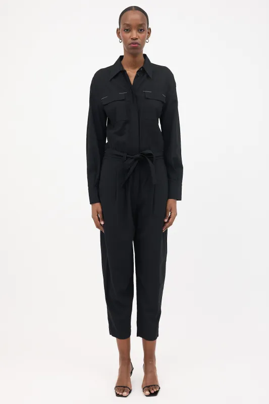 Wool Monili Pocket Jumpsuit made by Brunello Cucinelli