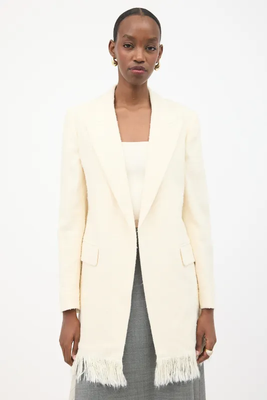 Spring 2022 Silk Boucle Fringe Jacket made by Chloe