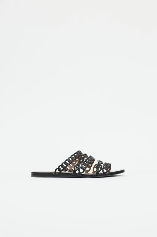 Leather Chain D'Ancre Sandal made by Hermes