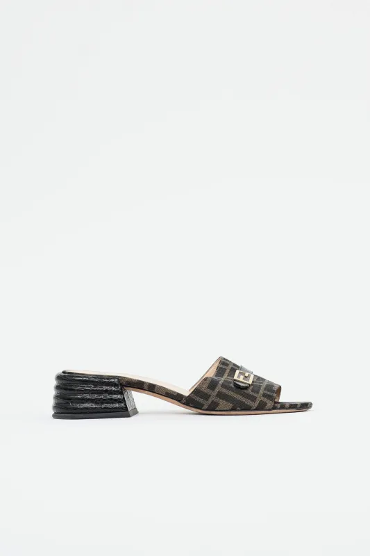 FF Monogram Mule made by Fendi