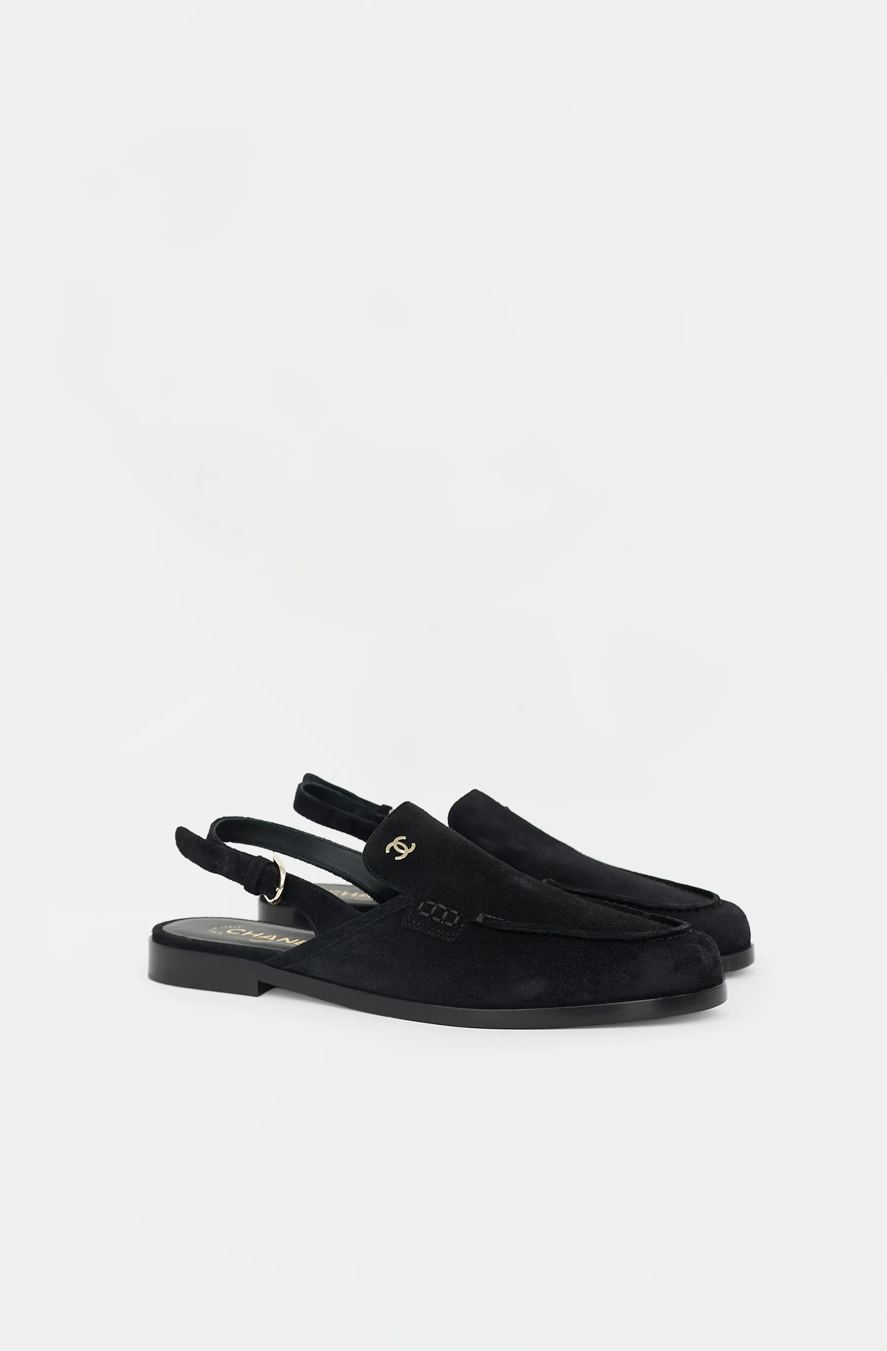 Suede CC Slingback Mule sold by VSP Consignment product image thumbnail 4