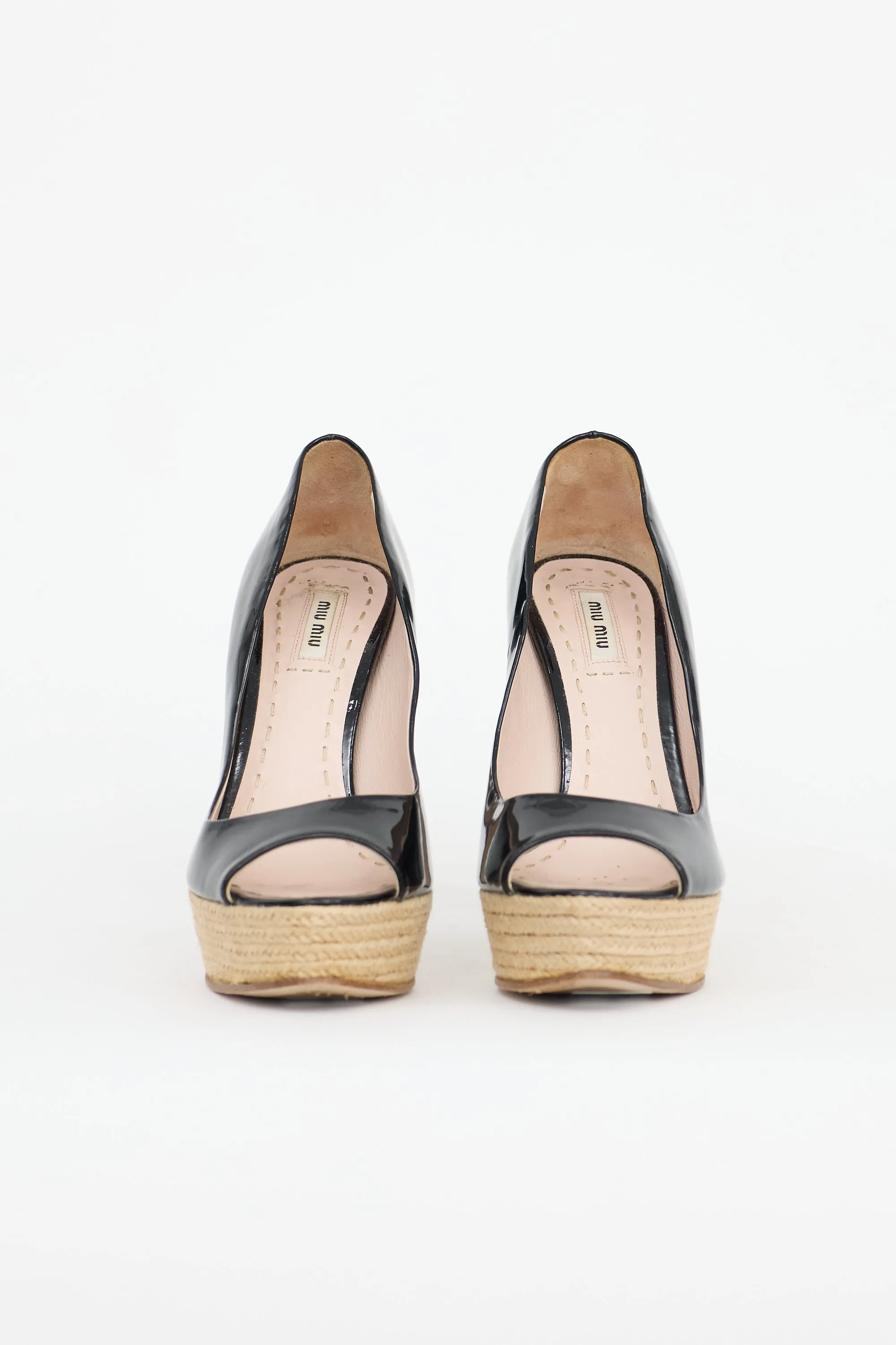 Patent & Jute Platform Pump sold by VSP Consignment product image thumbnail 3