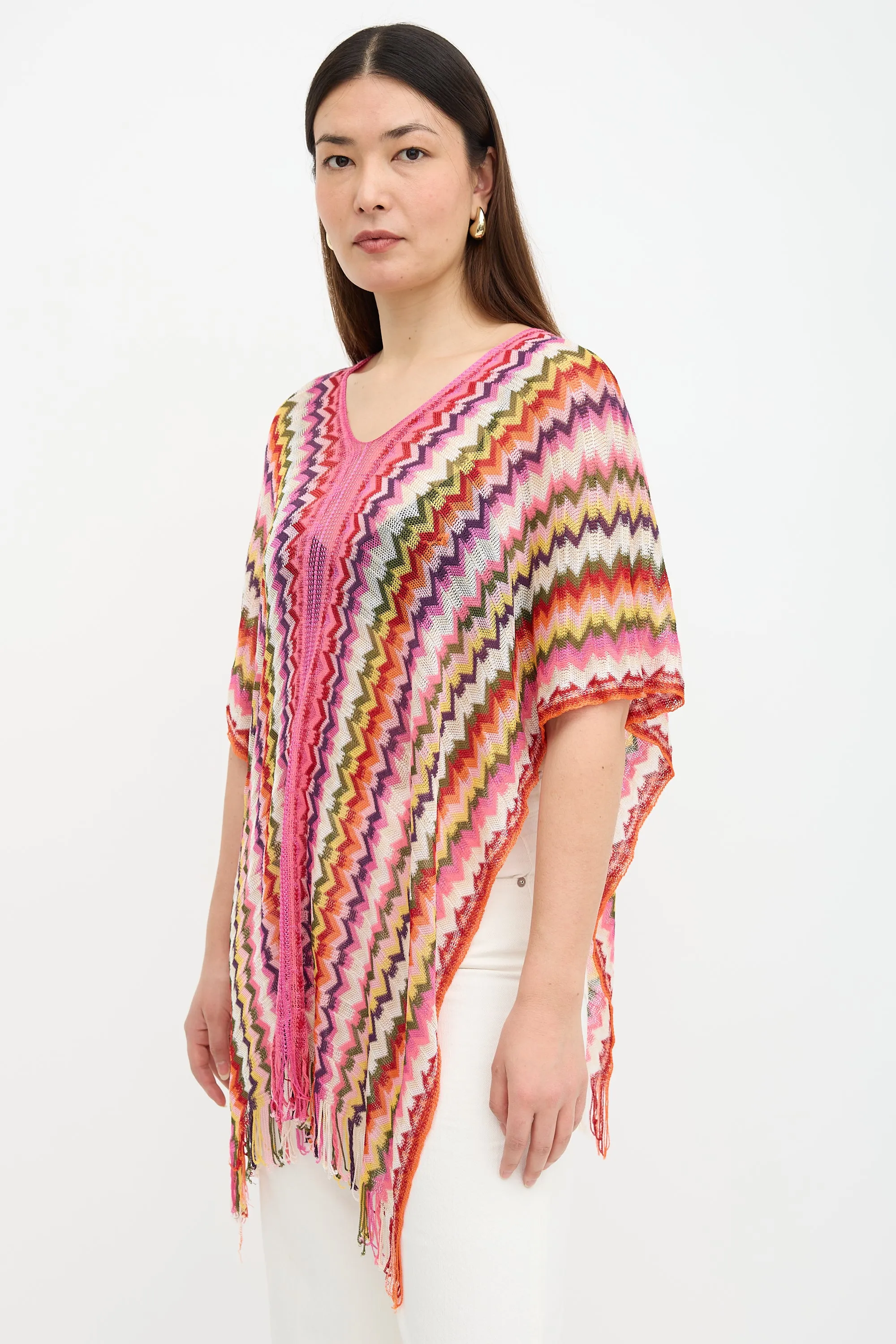 Knit Chevron Shawl sold by VSP Consignment product image thumbnail 3