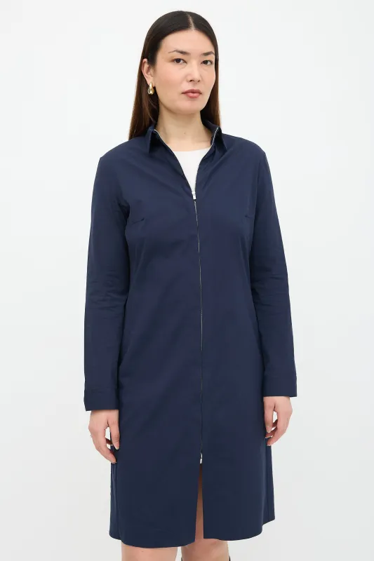 Zip Shirt Dress made by The Row