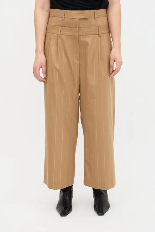 Double Waist Striped Trouser made by MSGM