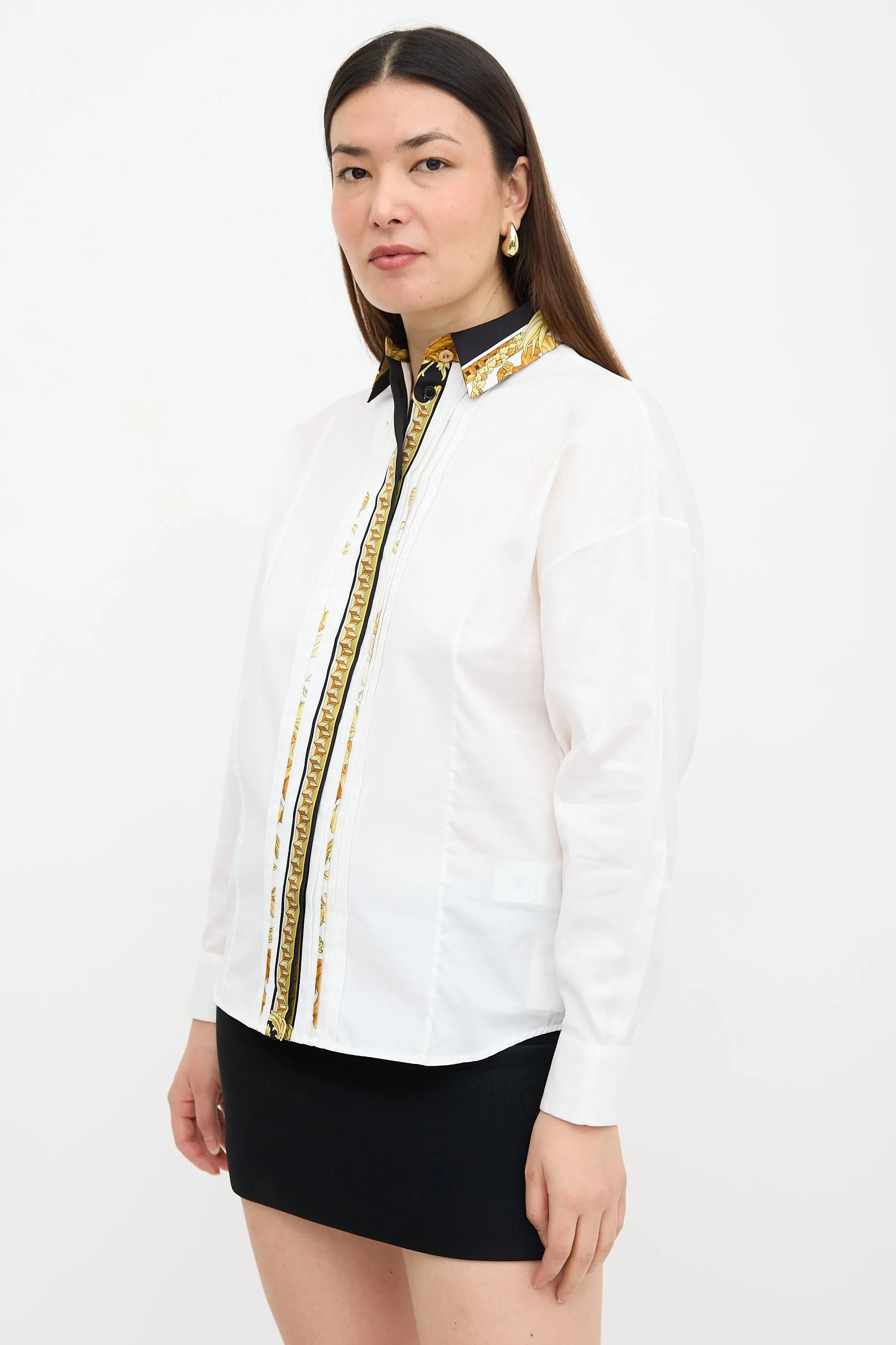 Baroque Trim Shirt sold by VSP Consignment product image thumbnail 3