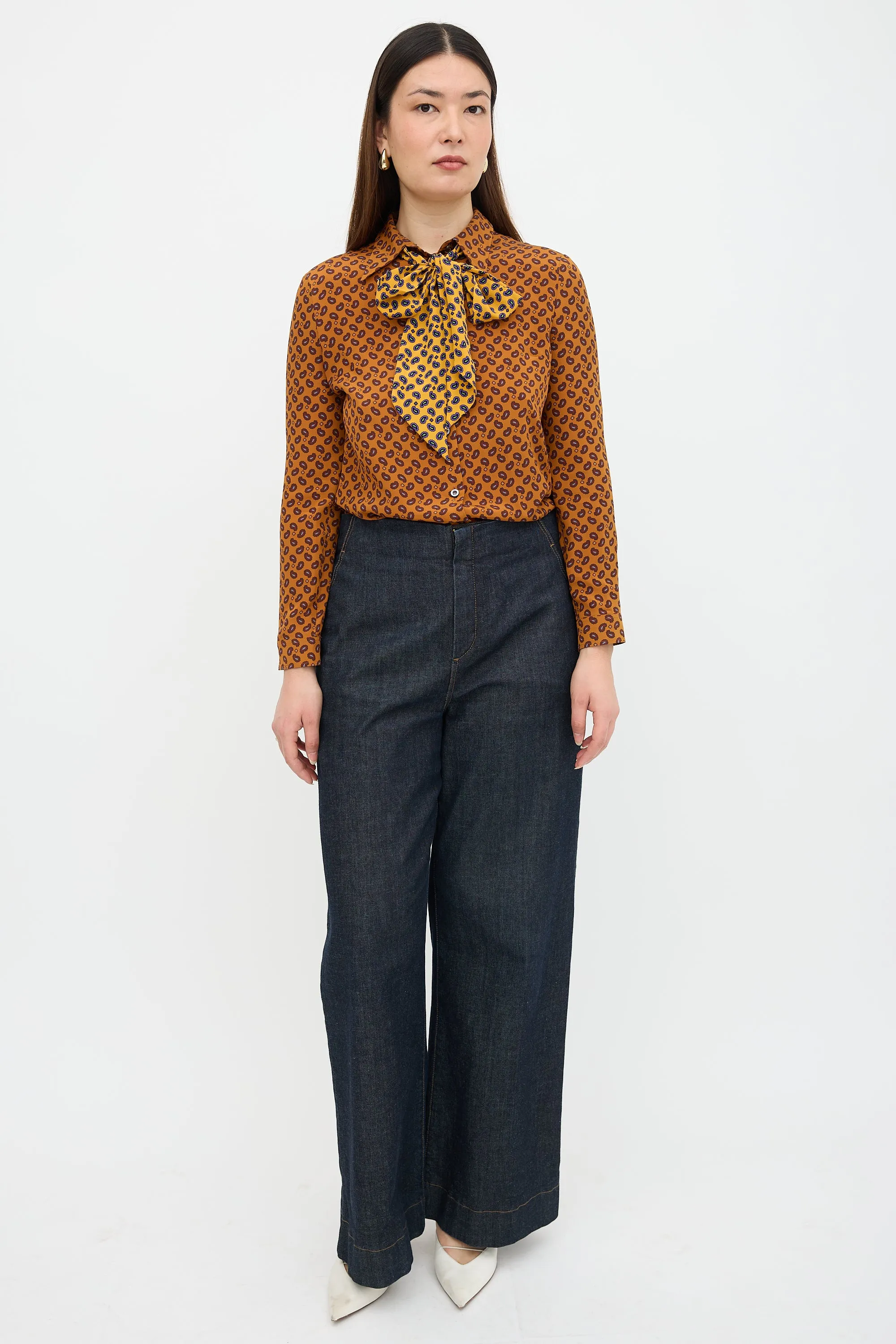 2016 Silk Paisley Blouse sold by VSP Consignment product image thumbnail 2