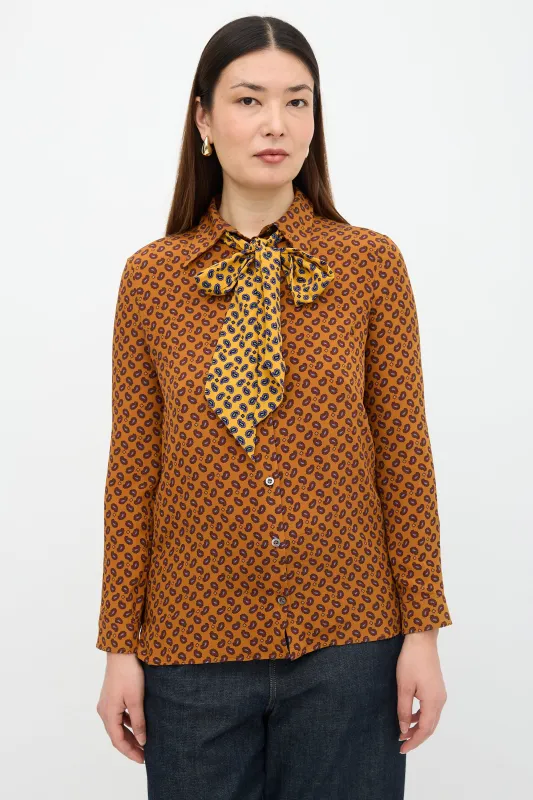 2016 Silk Paisley Blouse made by Gucci