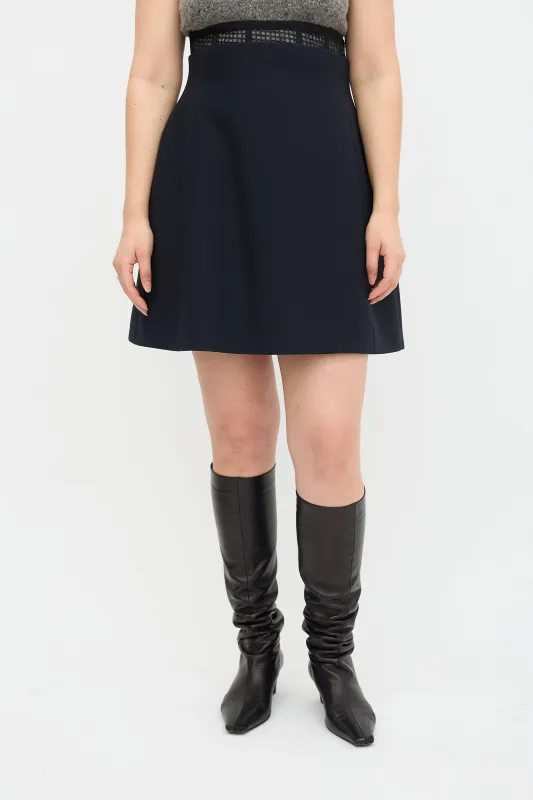 Wool & Silk Midi Skirt made by Dior