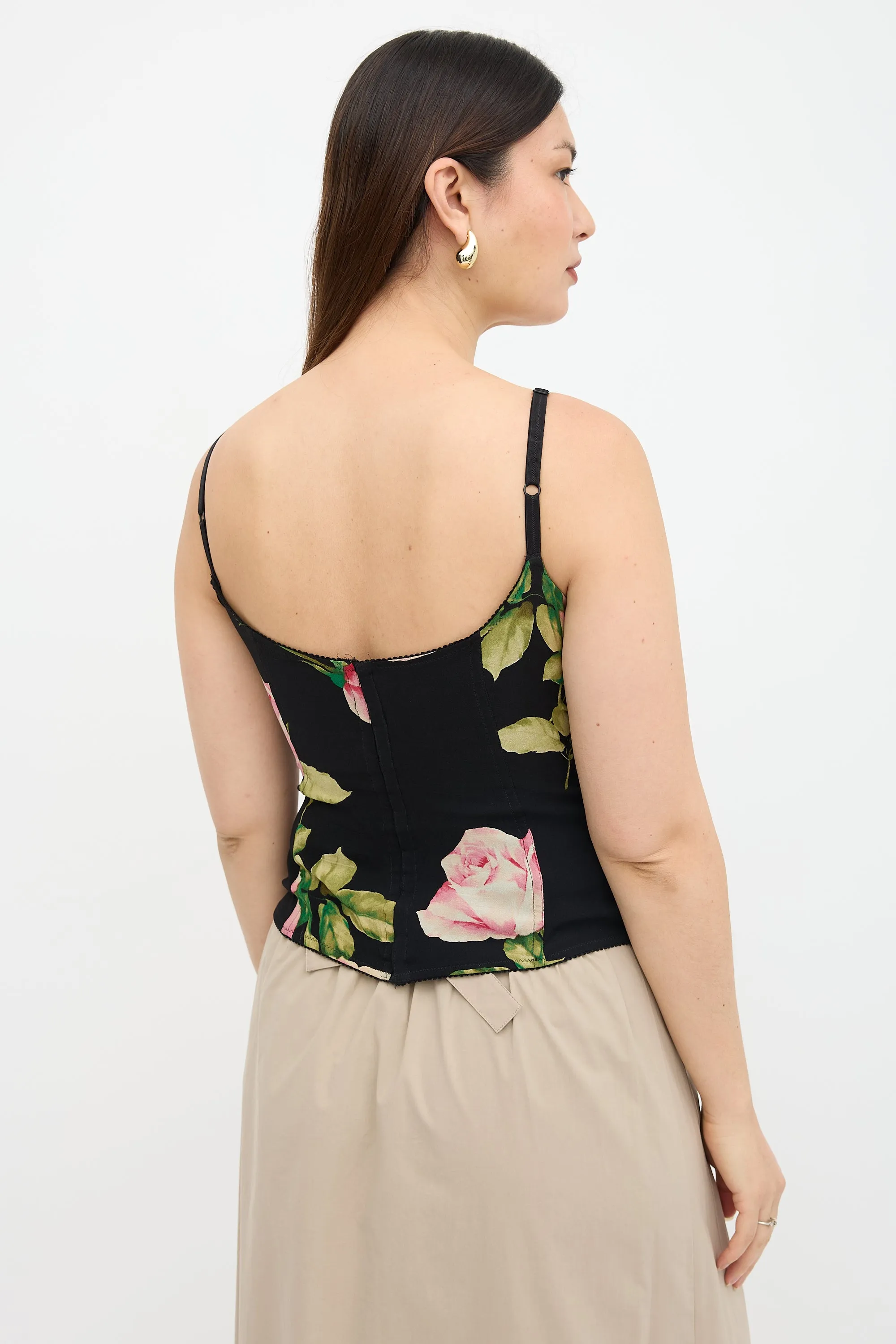 Crepe Floral Bustier Top sold by VSP Consignment product image thumbnail 4