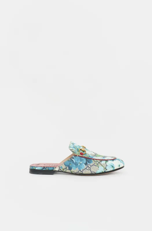 Coated Canvas Floral GG Princetown Mule made by Gucci