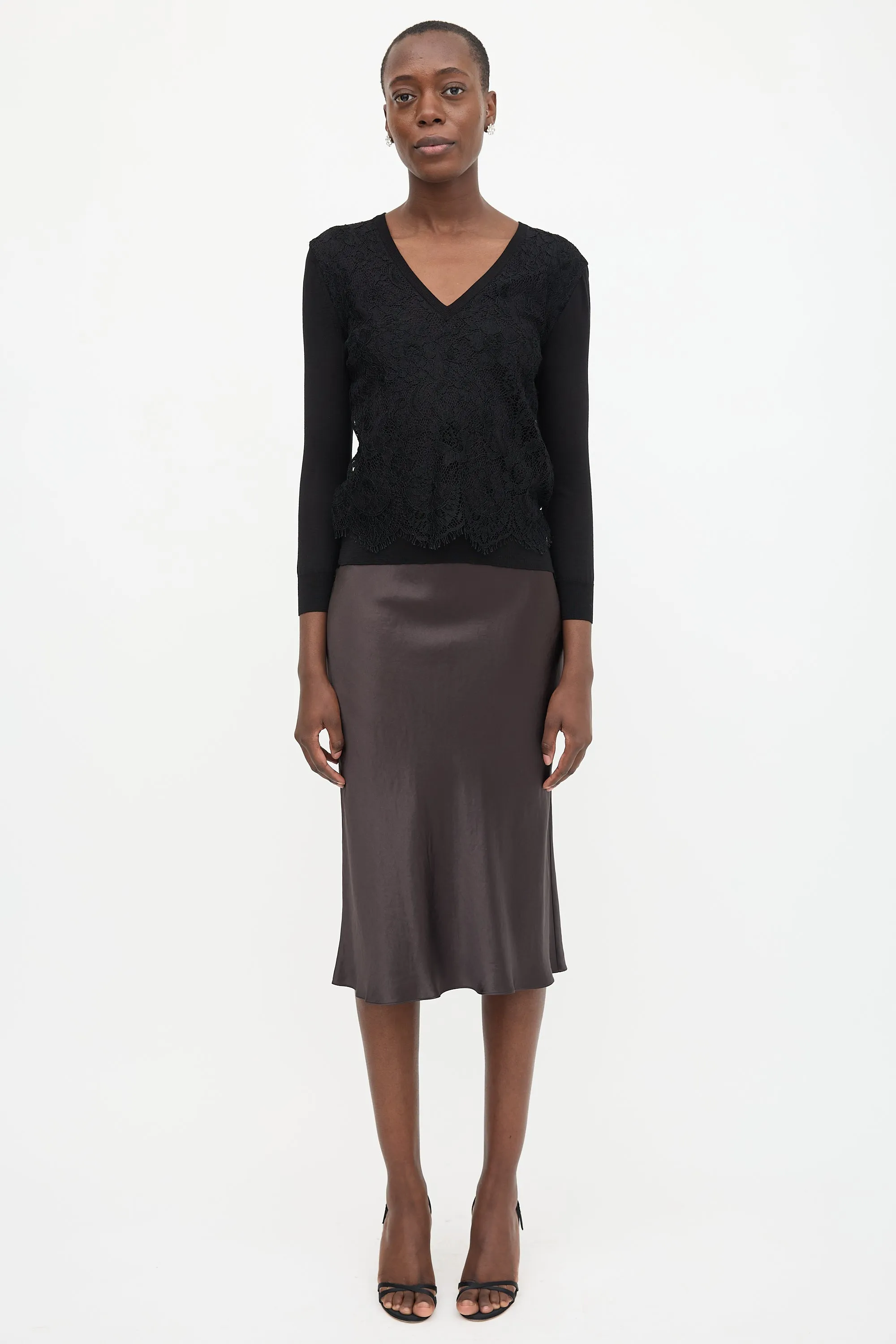 Silk Lace Sweater sold by VSP Consignment product image thumbnail 2