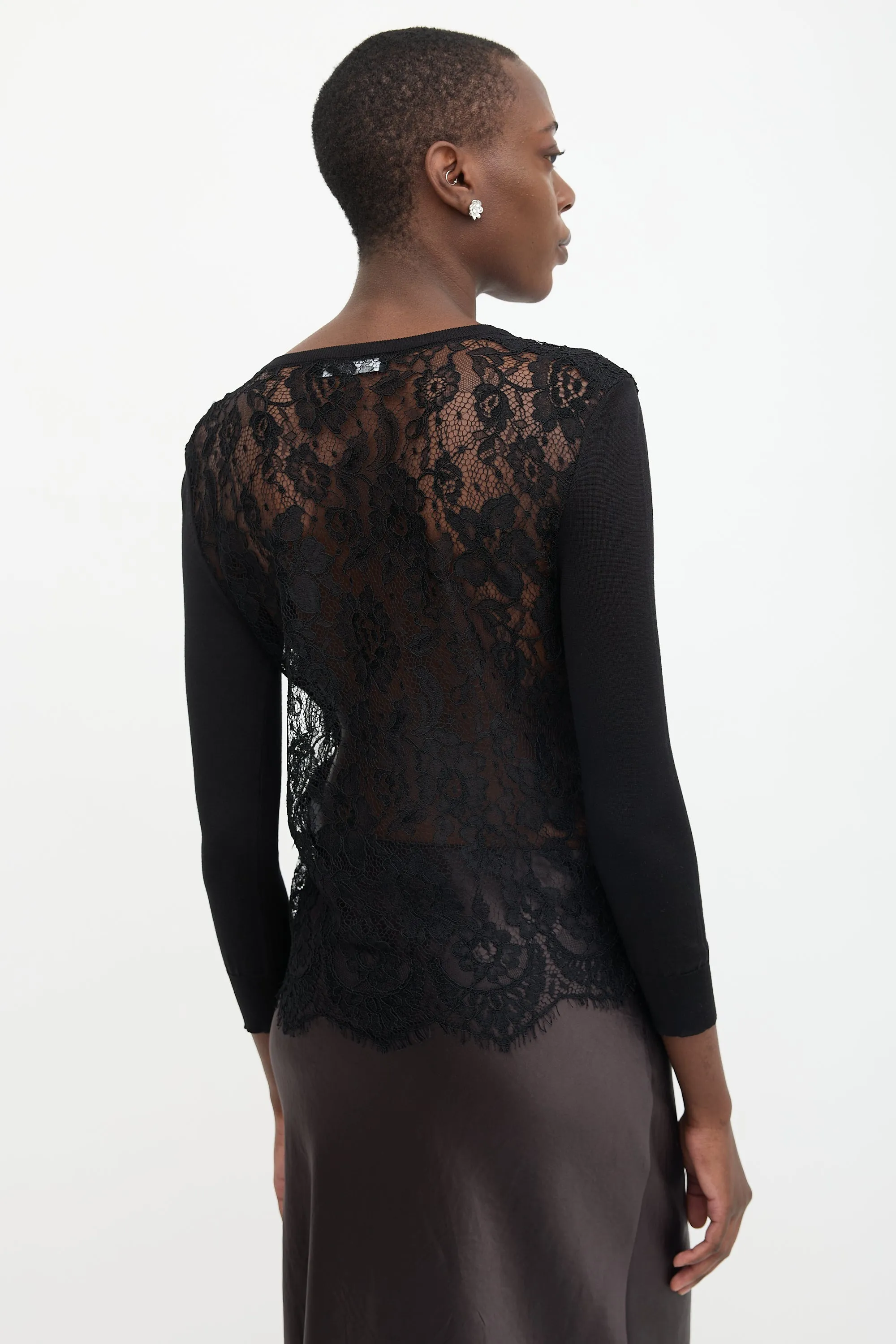 Silk Lace Sweater sold by VSP Consignment product image thumbnail 4