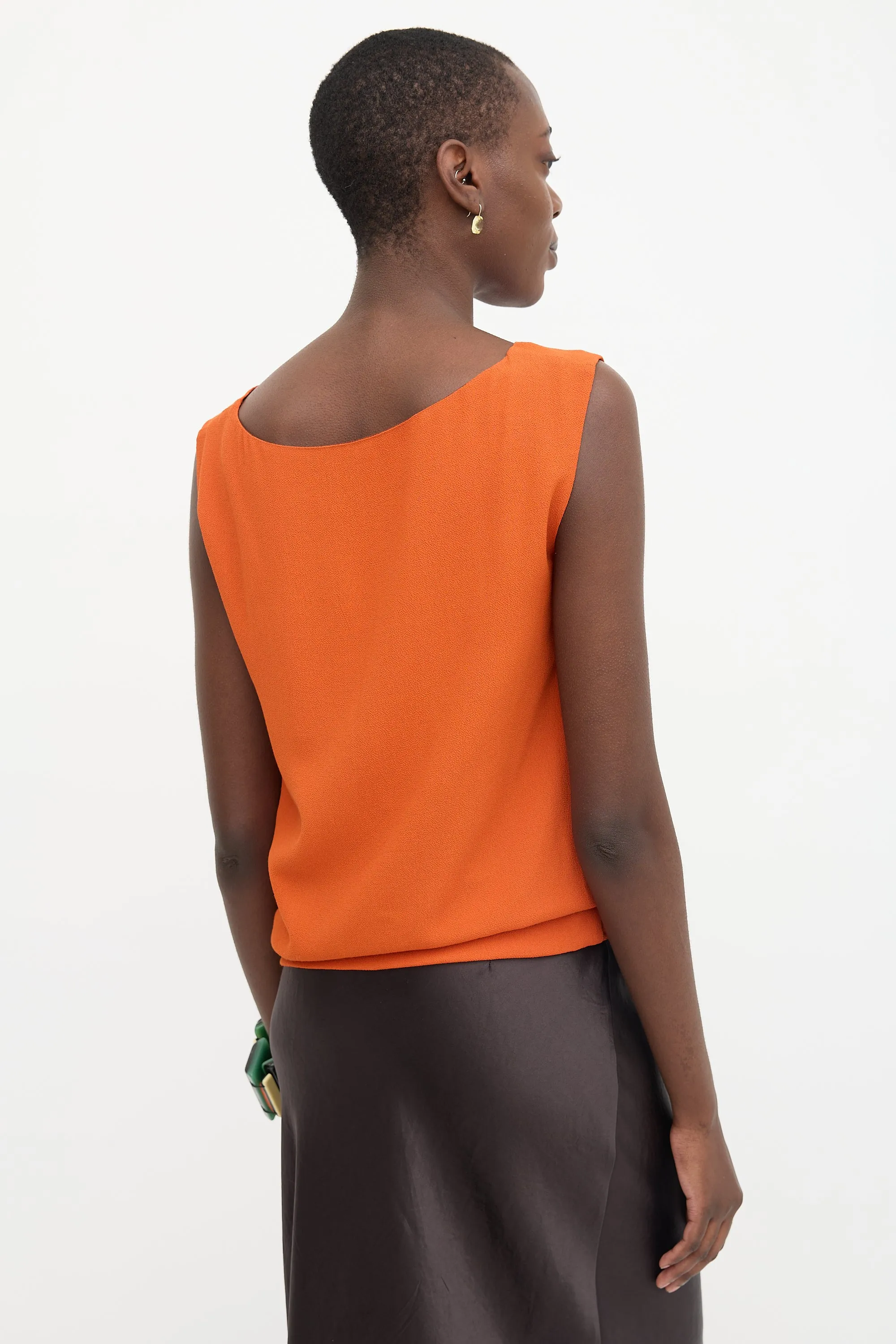 Crepe Cowl Neck Blouse sold by VSP Consignment product image thumbnail 4