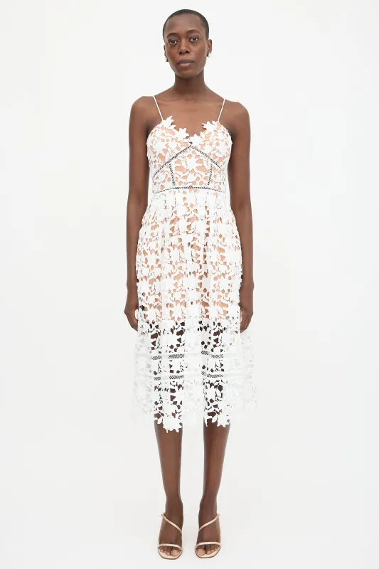 Guipure Lace Azaelea Dress made by Self-Portrait