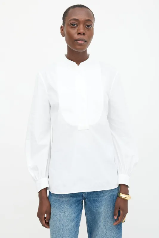 Poplin Bib Shirt made by Jil Sander