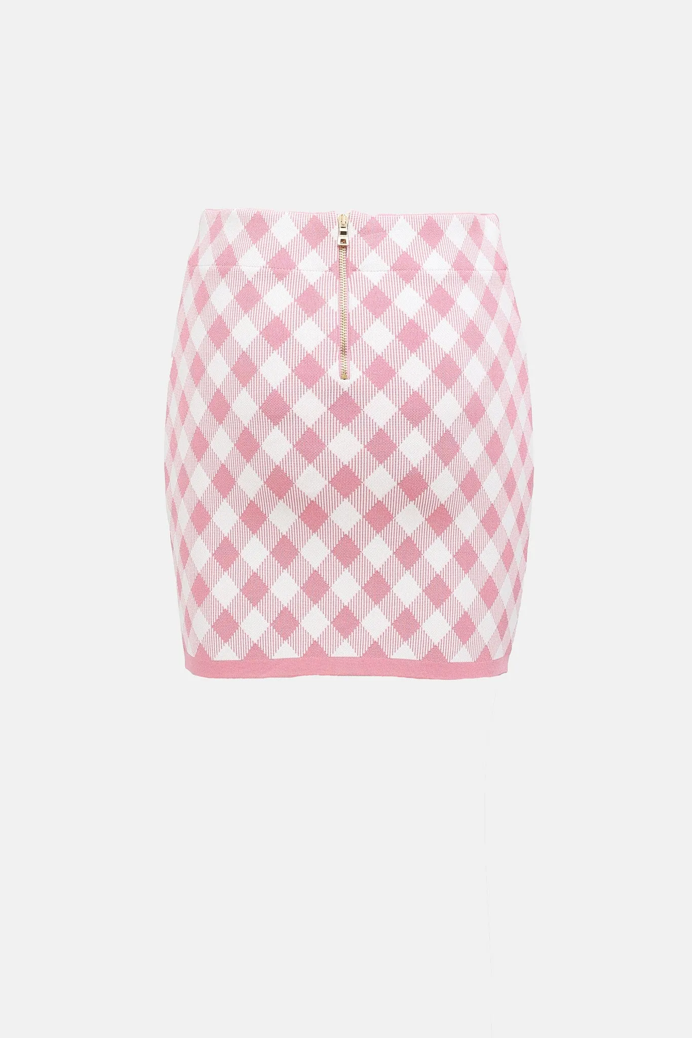 Knit Checkered Mini Skirt sold by VSP Consignment product image thumbnail 2