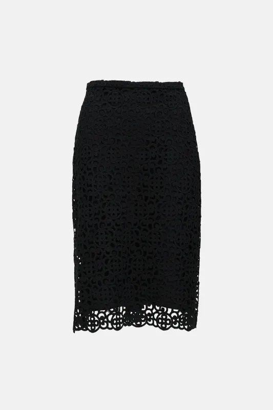 Brocade Layered Skirt made by Burberry