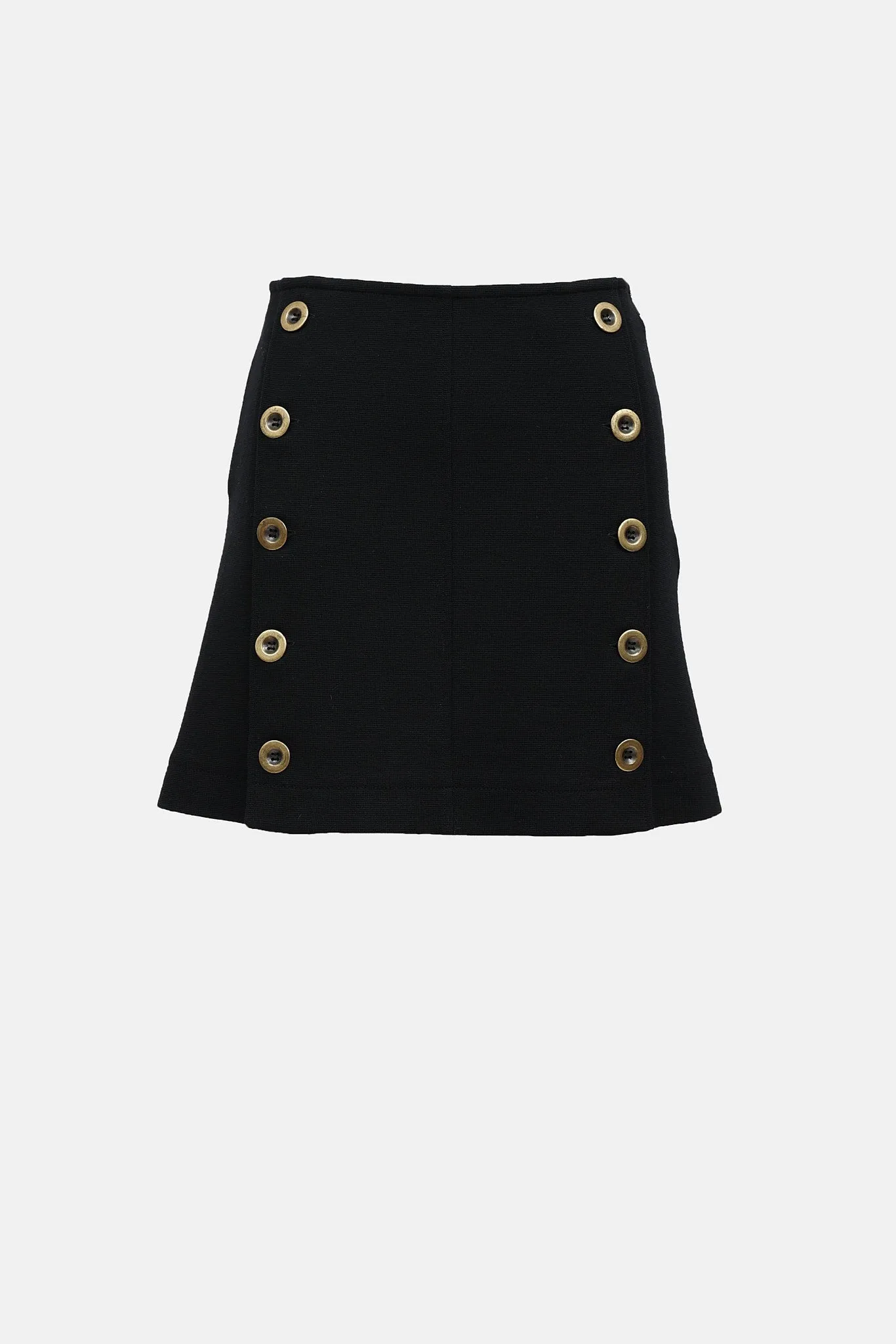 Wool Buttoned Knit Skirt sold by VSP Consignment