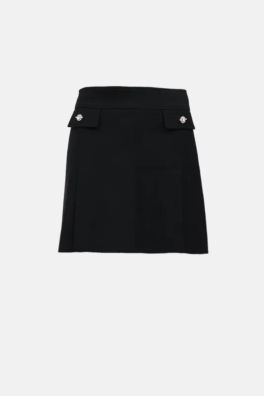 Wool Embellished Jewel Skirt made by Dolce & Gabanna