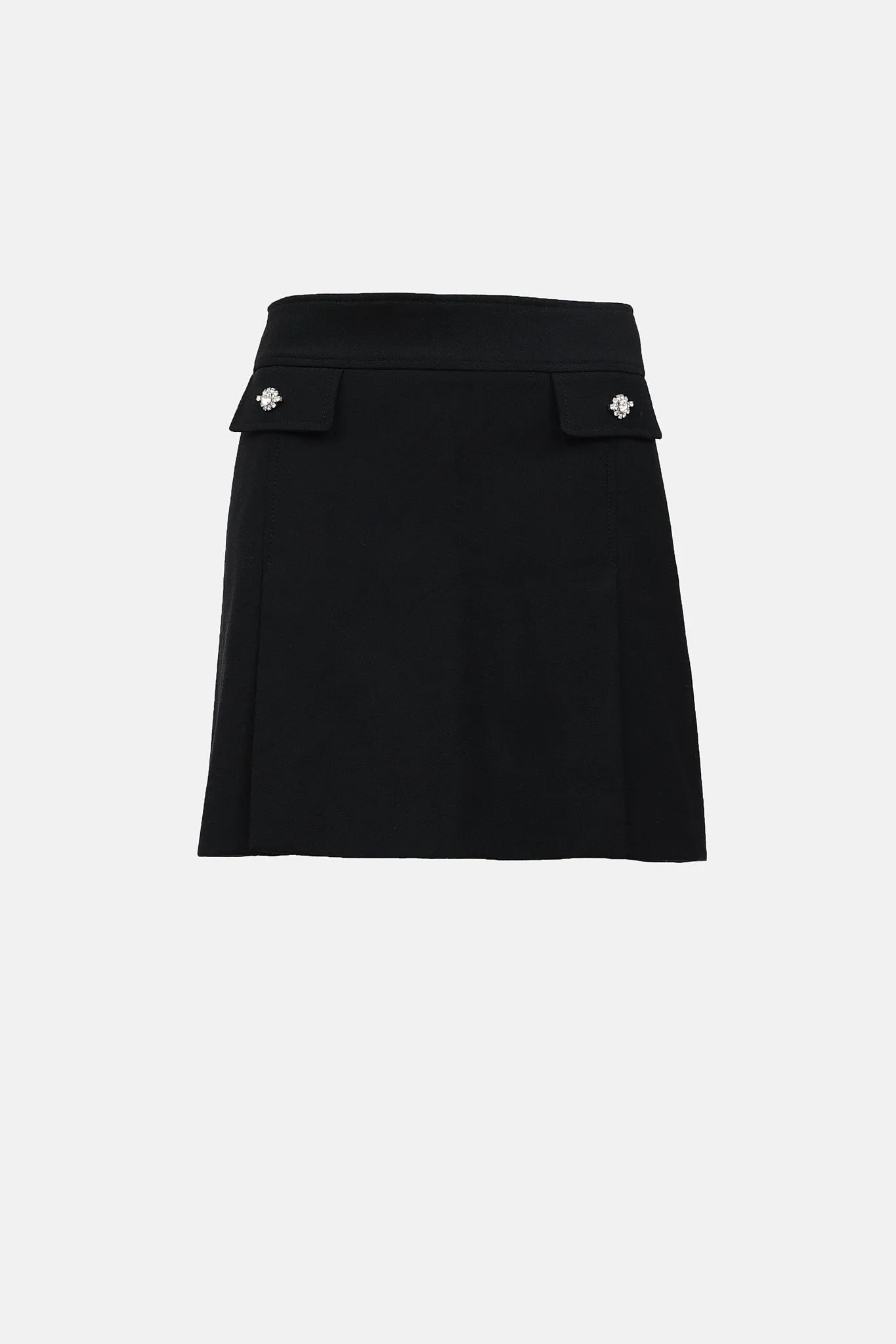 Wool Embellished Jewel Skirt sold by VSP Consignment