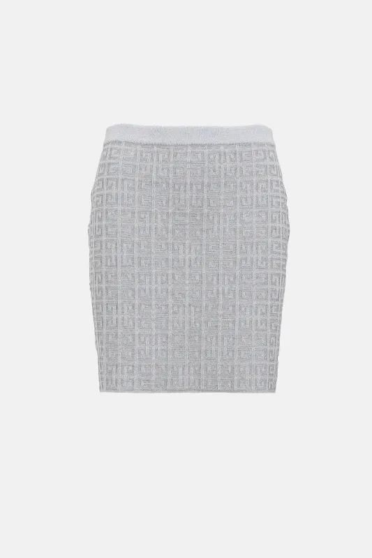 Metallic Knit 4G Skirt made by Givenchy