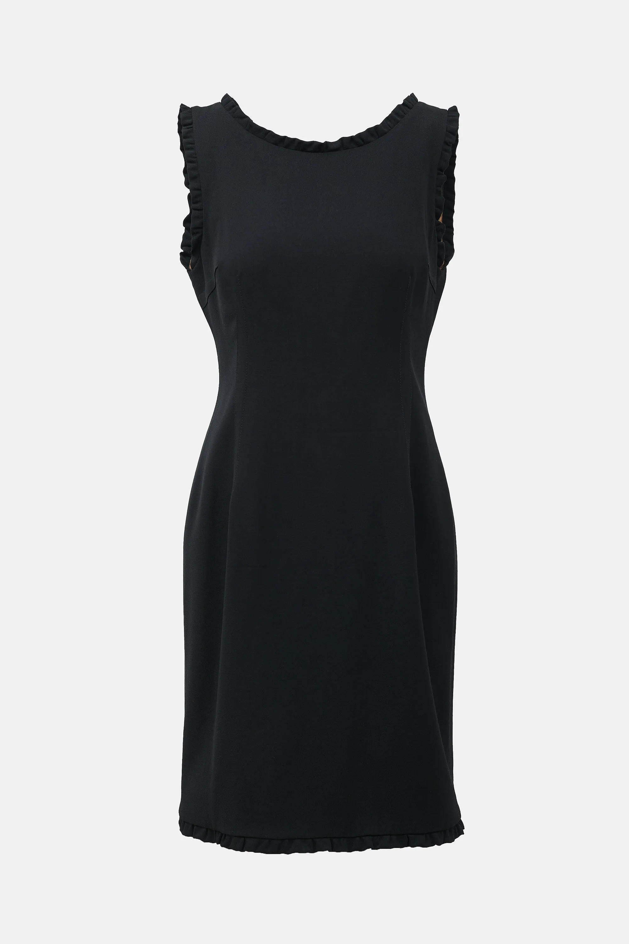 Wool Crepe Sheath Dress sold by VSP Consignment