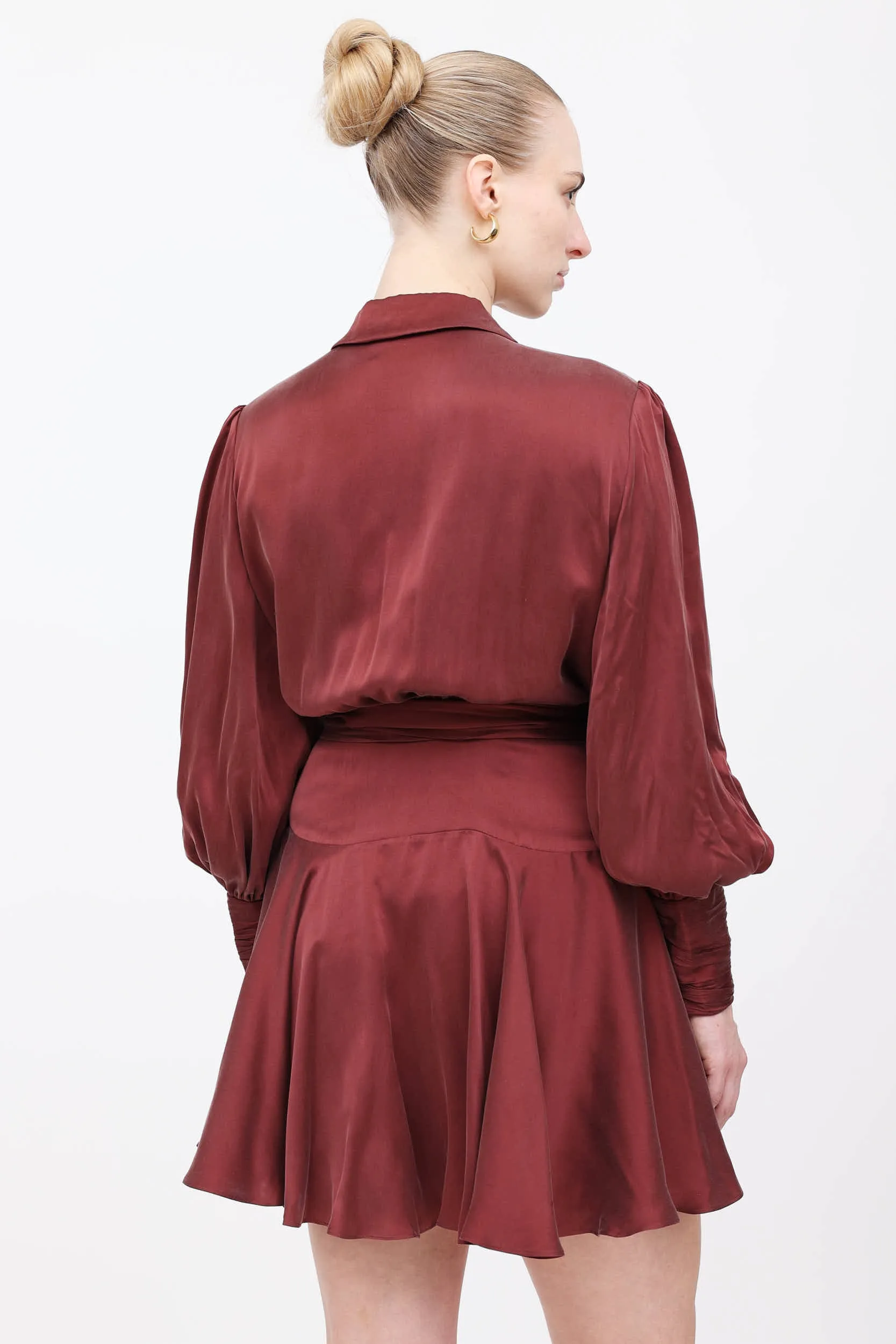 Silk Ruffled Wrap Dress sold by VSP Consignment product image thumbnail 4