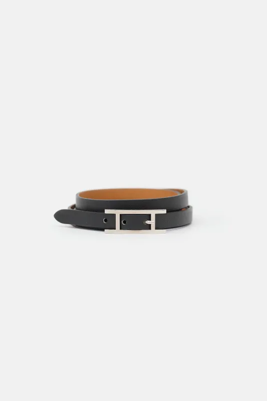 2012 Chamonix Leather Hapi 3 Bracelet made by Hermes