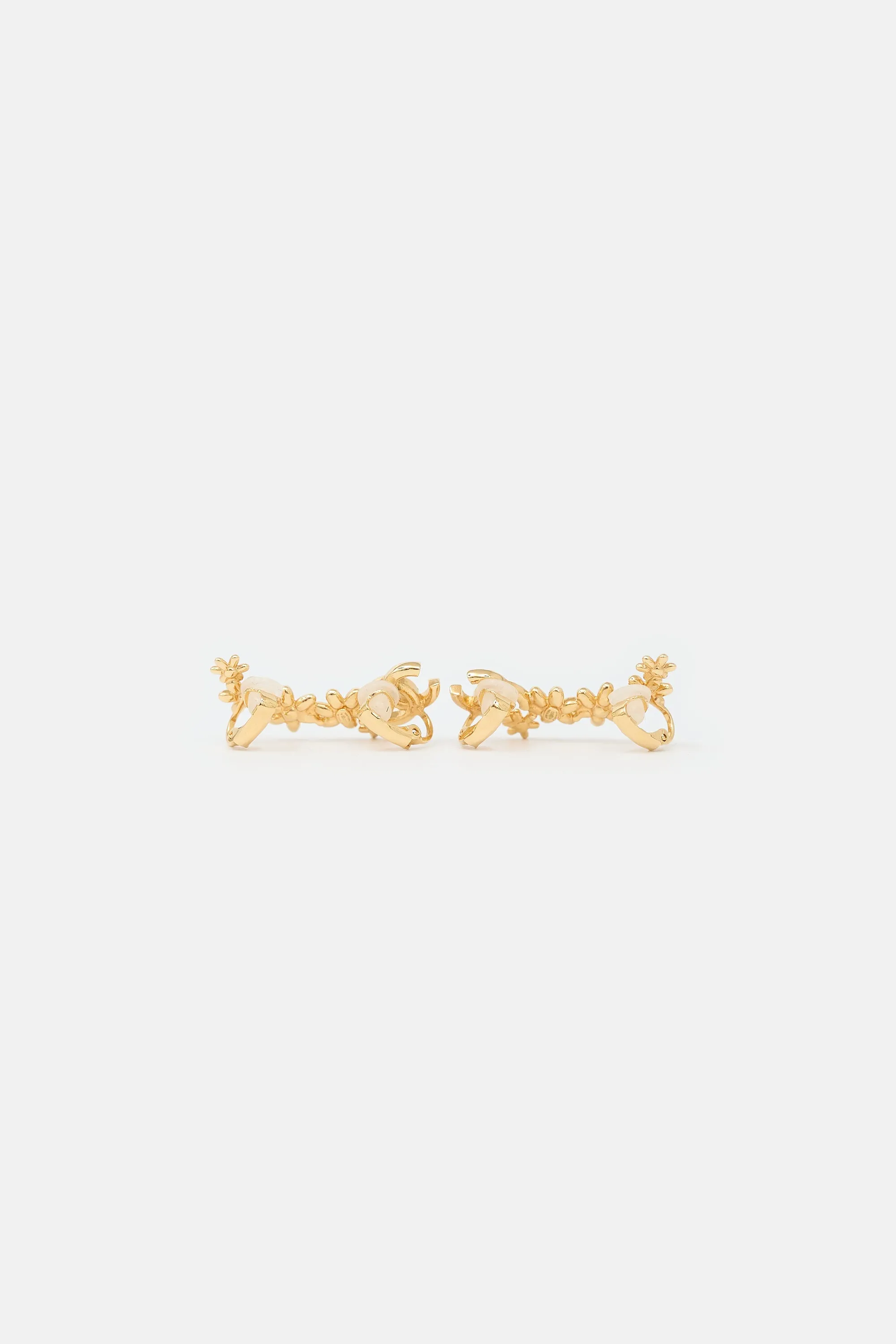 FW 2023 Flower CC Clip On Climber Earrings sold by VSP Consignment product image thumbnail 4