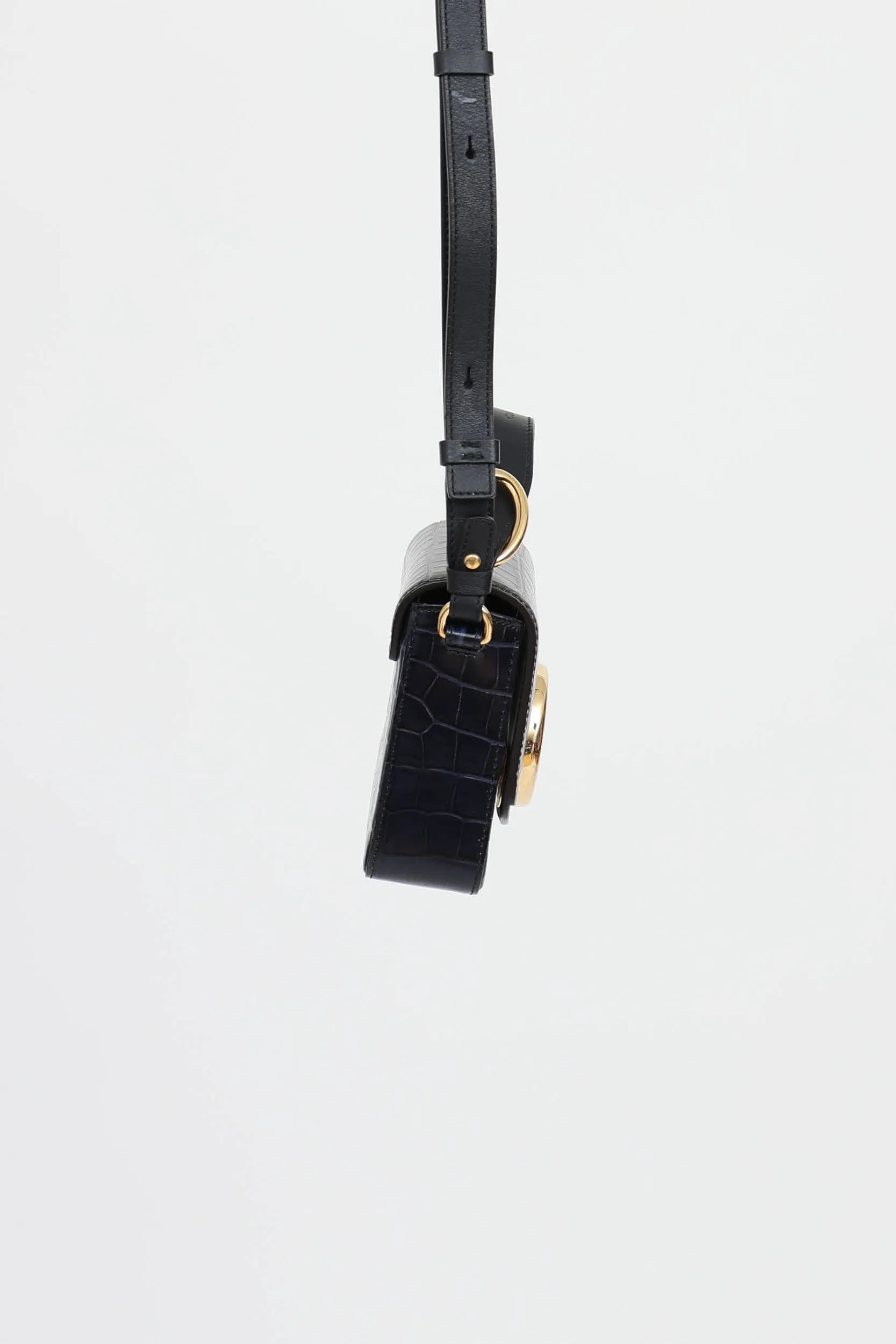 Embossed Leather Mini C Bag sold by VSP Consignment product image thumbnail 4