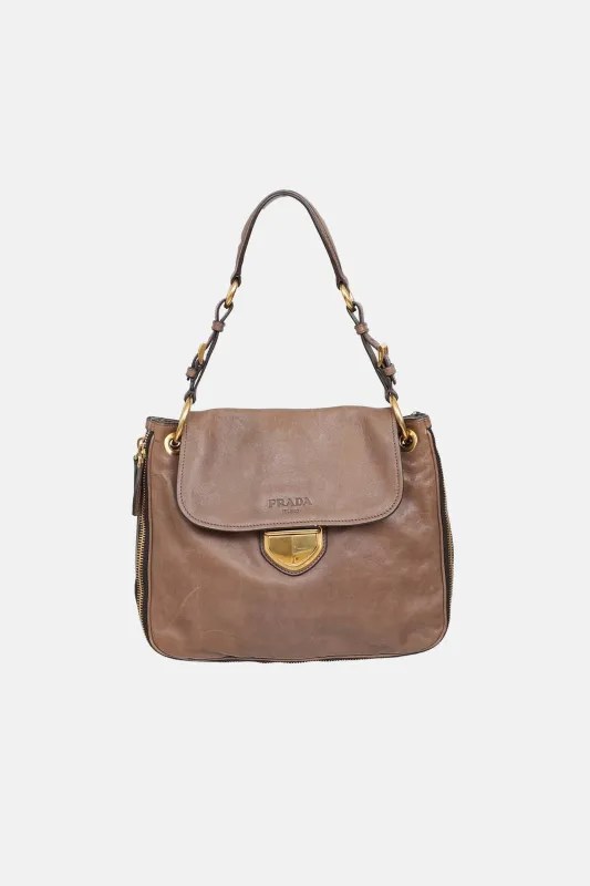 Glace Zip Around Shoulder Bag made by Prada