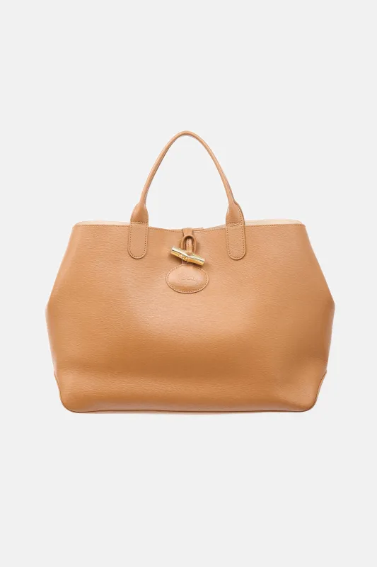 Leather Reversible Le Roseau Bag made by Longchamp