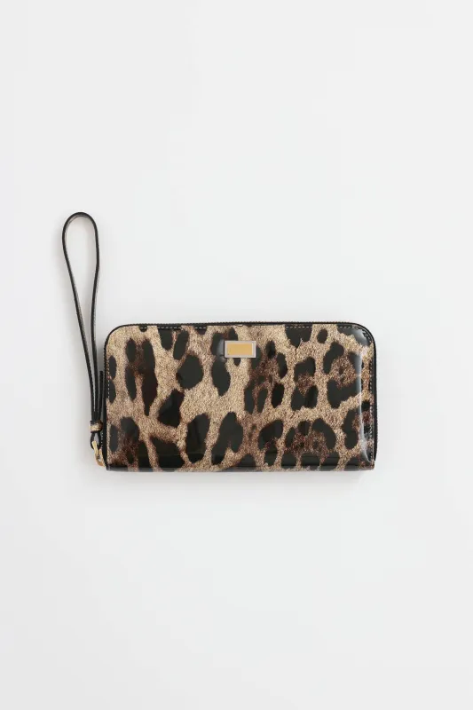 Patent Leather Patterned Clutch made by Dolce & Gabanna