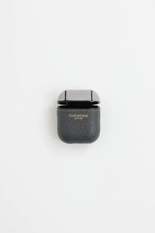 Leather Logo Airpod Case made by Thom Browne