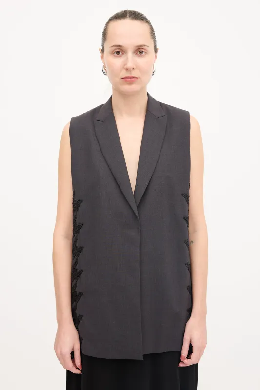 Wool Embellished Vest made by Brunello Cucinelli