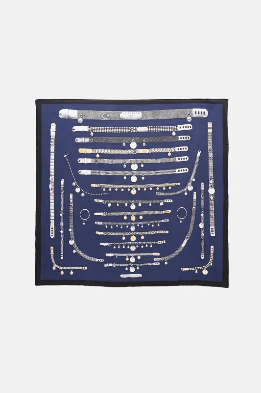 Silk Le Tresor De Medor 90 Scarf made by Hermes