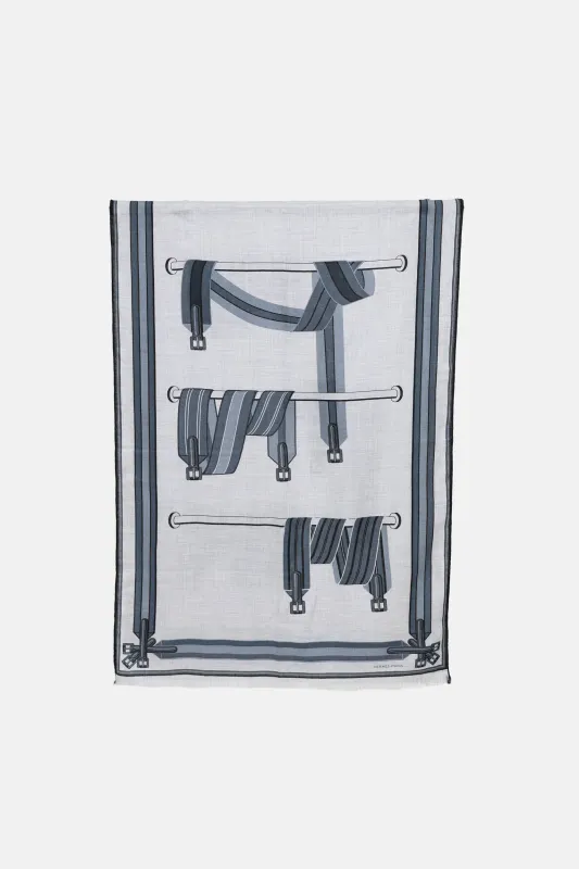 Les Sangles Rectangle 180 Scarf made by Hermes