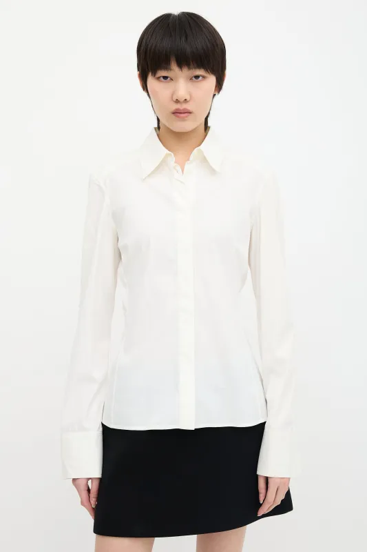 Vintage Lace Up Shirt made by Gucci