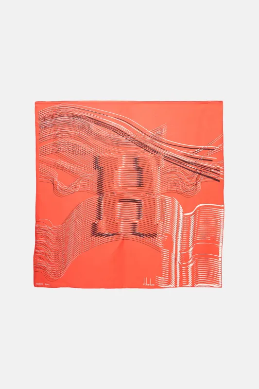 Silk H Cinétique 90 Scarf made by Hermes