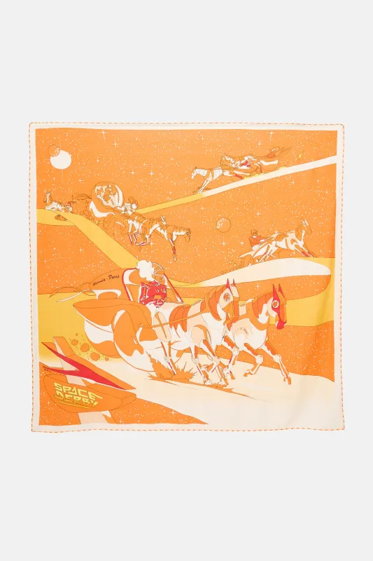 Cashmere & Silk Space Derby 130 Scarf made by Hermes