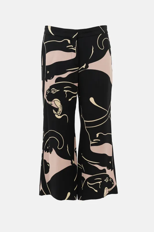 Silk Crepe Printed Pant made by Valentino