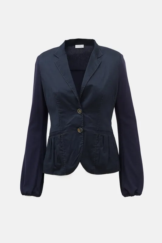 Knit Panelled Blazer made by Brunello Cucinelli