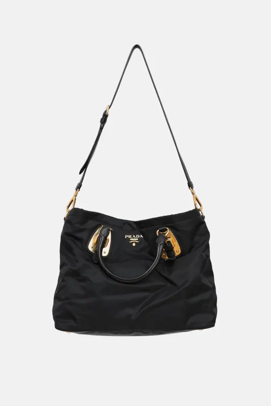 Tessuto & Leather Trim Bag made by Prada