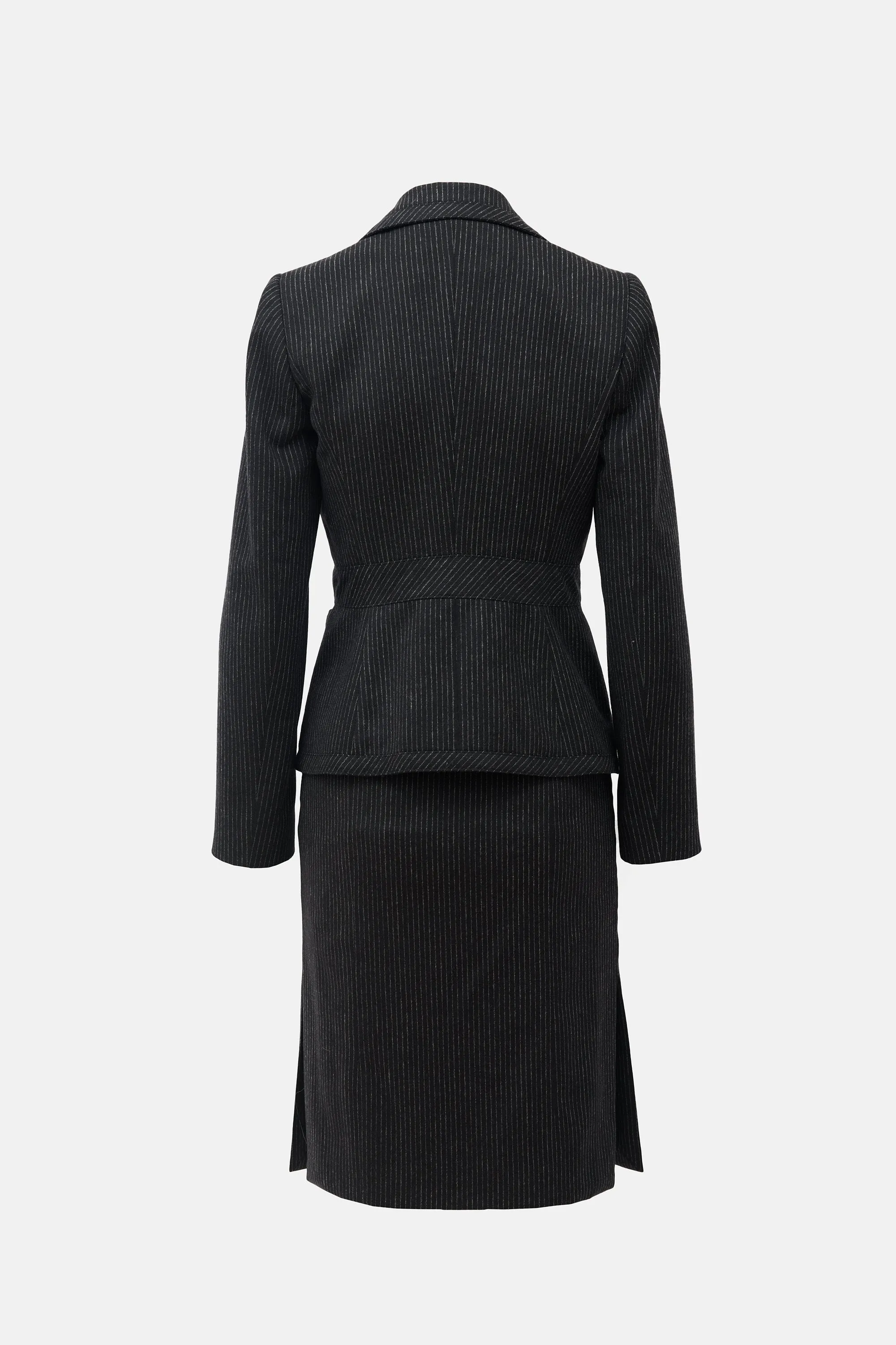 Roma Wool Pinstripe Suit sold by VSP Consignment product image thumbnail 2