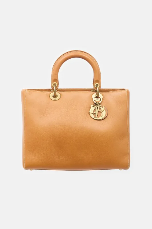 2003 Leather Large Lady Dior Bag made by Dior
