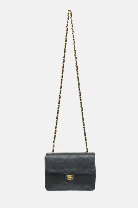 1990s Leather Small Classic Flap Bag made by Chanel