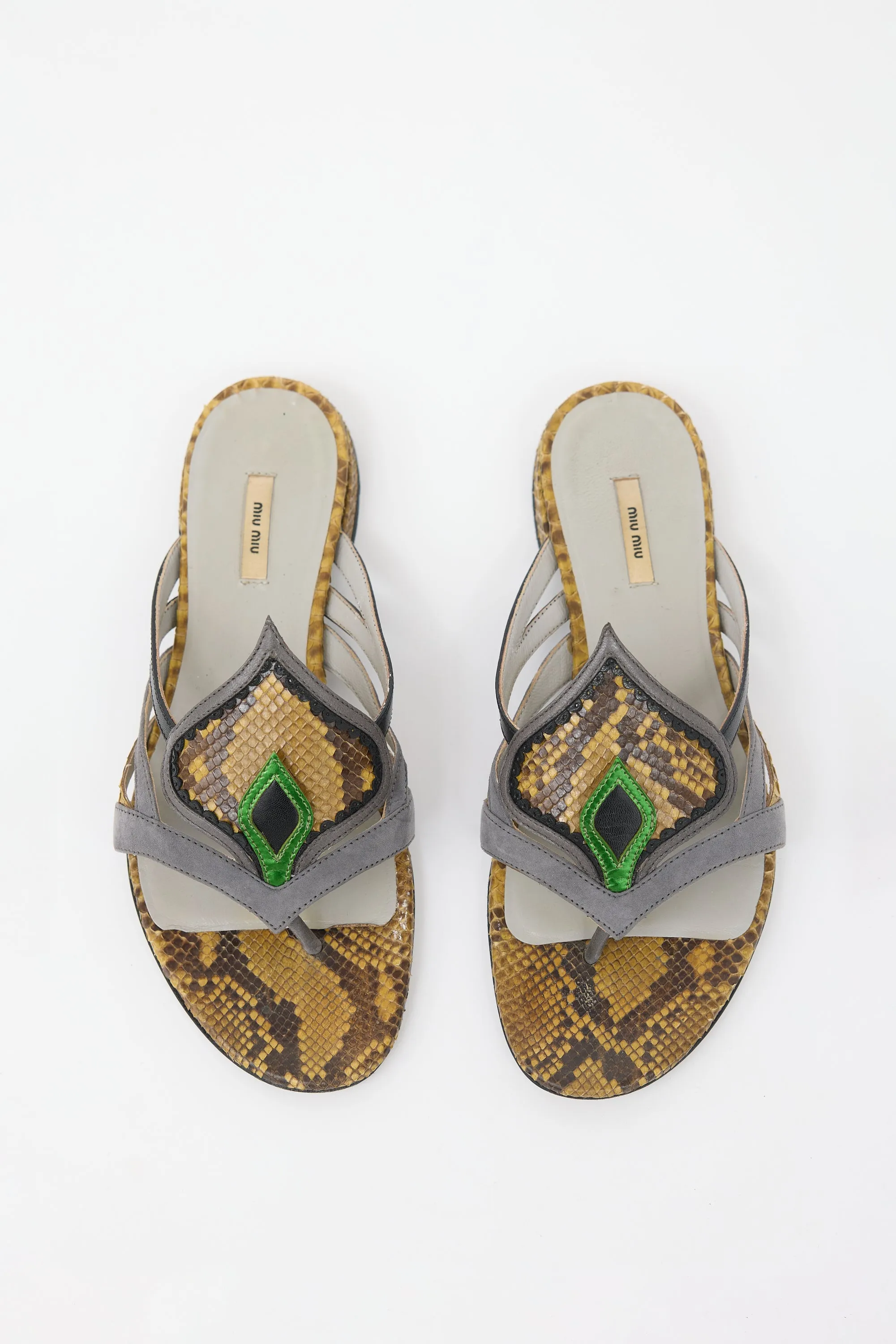 SS 2008 Leather & Suede Sandal sold by VSP Consignment product image thumbnail 2