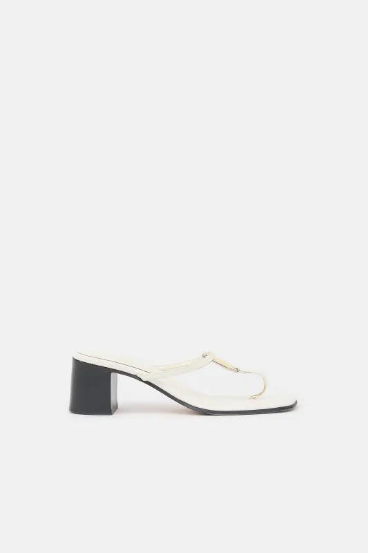 Patent Logo Plaque Sandal made by Gucci